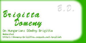 brigitta domeny business card